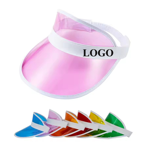 Wholesale Custom PVC Sun Visor Cap Promotional Logo Hat & Cap