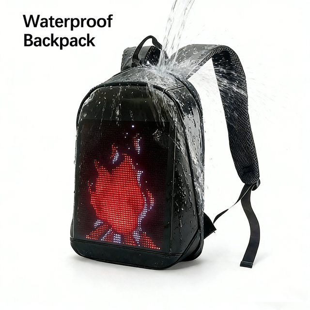 On Sale Full-color Display Digital Backpack Led Screen APP Control Smart Led Light Bag Promotional LED Backpack