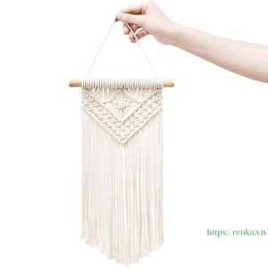 Tapiz de Pared Boho Hecho a Mano con Bajo MOQ, Cortinas de Macramé Tejidas, Decoración de Pared para Ramadán y Decoración del Hogar - Product Image 3
