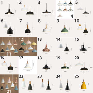 Lampada a Sospensione Industriale Decorativa per Casa, Ristorante, Bar, Caffè, Cucina, Camera da Letto, in Ferro, LED, Moderna, Stile Nordico - Product Image 6