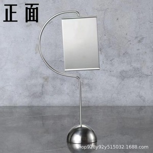 Stainless Steel <b>Table</b> Number Sign <b>Card</b> Holder Menu Display Rack For Restaurant Hotel Buffet Use - Product Image 2