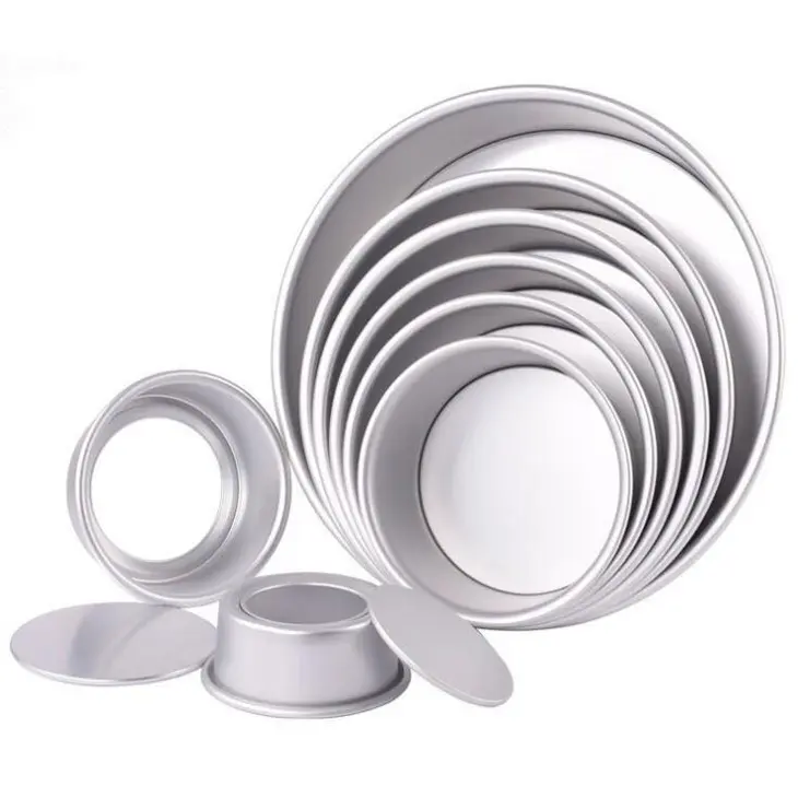 Losse Bodem Ronde Aluminium Cake Pan Verwijderbare Bodem Cake Bakvormen