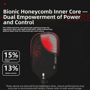 Pala de Pickleball de Fibra de Carbono T800 - Rendimiento Profesional, Molde Integrado Prensado en Caliente - Product Image 4
