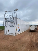 Station de ravitaillement mobile innovante en acier au carbone 70KL avec pompe pour la distribution de carburant des flottes de camions commerciaux