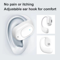 Headset Stereo nirkabel ringan kontrol sentuh V5.3, Headset OW terbuka, Stereo nirkabel, ringan, kontrol sentuh V5.3, LED, indikator baterai, olahraga, kait telinga, harga promosi