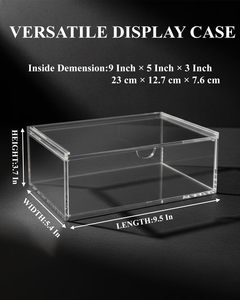 Multi-Purpose <b>Display</b> and Storage Box Clear Mahjong Organizer Case with Lid - Product Image 6