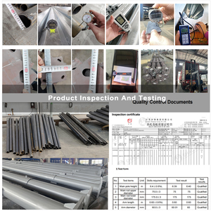 Nhà Sản Xuất Miễn Phí Thiết Kế Vòng Hình Nón 3M 5M 6M 8M 10M 12M Thép Mạ Kẽm Ngoài Trời Đèn Cực Bài LED Năng Lượng Mặt Trời Ánh Sáng Đường Phố Cực - Product Image 5