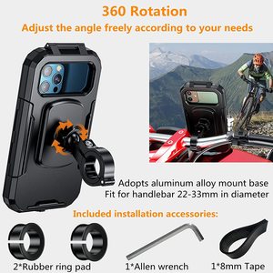 <span class=keywords><strong>Support</strong></span> de téléphone universel ODM OEM pour vélo <span class=keywords><strong>Support</strong></span> étanche pour vélo <span class=keywords><strong>Support</strong></span> de téléphone pour vélo 360 réglable pour moto - Product Image 4