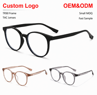 Monture optique légère TR90 à logo personnalisé, faible MOQ, OEM ODM, lunettes Sunray, monture complète, lunettes de prescription personnalisées