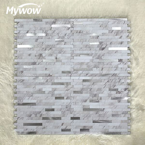MyWow USA Europe <strong>Wall</strong> Mosaic <strong>Tiles</strong> 4mm <strong>Sticky</strong> Back Square Modern Classic Contemporary Bathroom Mosaic <strong>Tile</strong> - Product Image 1