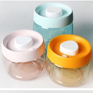 Recipiente Hermético Redondo para Alimentos de Cocina, Tipo Empuje, de Tritán PP Ecológico 2025, Sellador de Mesa con 15 Días de Frescura - Product Image 6