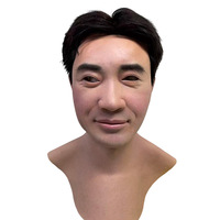 Masque en silicone réaliste de haute qualité pour homme, texture de peau naturelle, masque intégral pour vieil homme, barbe masculine, cheveux, couvre-visage réaliste, masques de fête