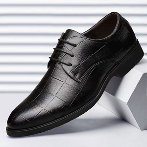 PU Leather Shoes for Men Business Casual Loafers Mens Breathable Soft Bottom Classic Moccasins Hombre Breathable Men Shoes <b>Flat</b> - Product Image 2