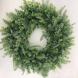 Guirnalda Decorativa para Puerta, Estilo Americano, Guirnalda Grande de Eucalipto <span class=keywords><strong>Milán</strong></span>, Guirnalda Artificial para el Hogar, Anillo de Hierba - Product Image 5