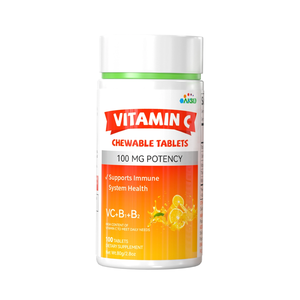 Высокоэффективные жевательные таблетки с витамином С – натуральный вкус апельсина, поддержка иммунной системы и антиоксидантная защита - Product Image 1