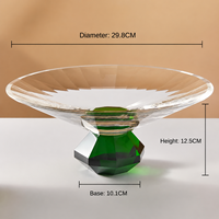 Support à compote en verre élégant, plat à fruits décoratif moderne pour mariage, buffet, centre de table, ornement de maison