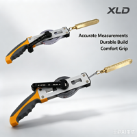 Ruban de mesure de niveau d'huile métrique XLD en acier inoxydable antirouille de 20 m, règle de sonde de niveau de liquide portative avec poids en laiton pour citerne