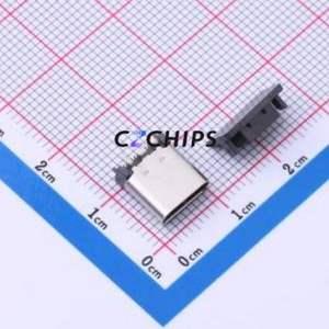 HC-TYPE-C-24P-VS9.3-5A-F1.1-04 USB Connector SMD Connector Type-C USB 3.1 Female Vertical Mount - Product Image 1