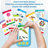 Nueva Máquina de Aprendizaje con Tarjetas en Inglés, Juguete Educativo Inteligente para Niños, Máquina de Aprendizaje Temprano con Audio en Inglés, de Plástico