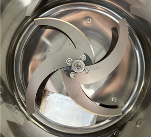 เครื่องหั่นผักสแตนเลสคุณภาพสูง สภาพใหม่ เครื่องสับผักสำหรับปศุสัตว์ 220V กำลังการผลิต 100 กก./ชม. ใบมีด 4 ใบ - Product Image 6