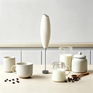 Mixeur à boisson rapide portatif, mousseur à lait puissant pour la cuisine, avec piles <span class=keywords><strong>Duracell</strong></span>, mousseur à lait électrique <span class=keywords><strong>rechargeable</strong></span> - Product Image 1