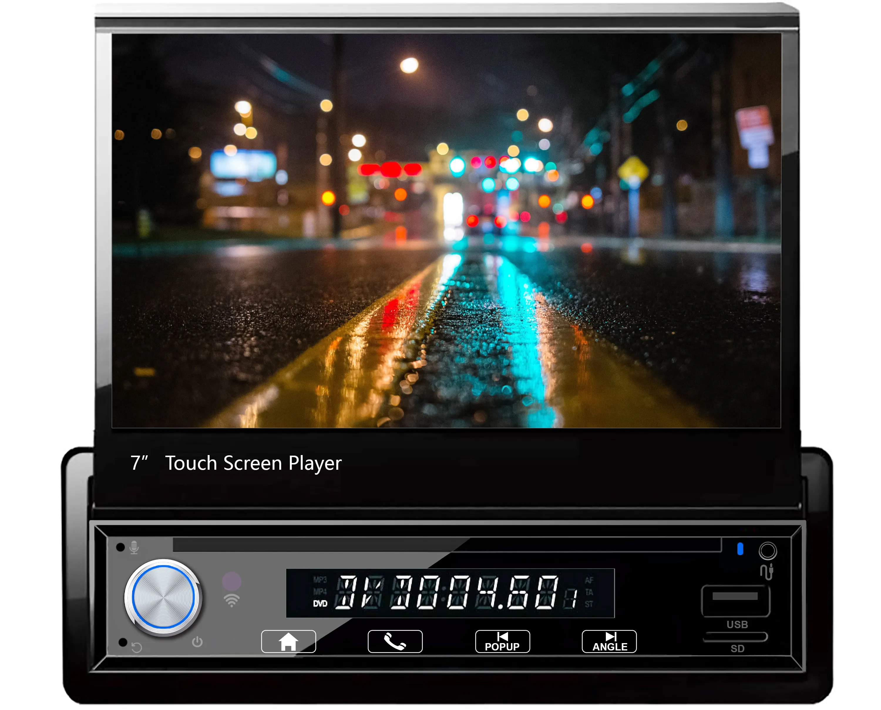 7 дюймов емкостный сенсорный экран автомобильными стерео-и акустическими системами 1 Din Авто Радио 1din мультимедиа Mp5 плеер с Fm/am/rds/sd/tf
