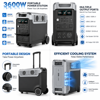 Station d'alimentation portable 3600W LiFePO4, générateur solaire 3840Wh, batterie grande capacité pour camping, camping-car et situations d'urgence – Approvisionnement direct usine