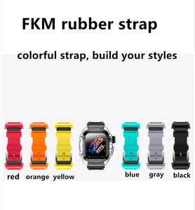 Correas de Reloj Deportivas de Fluororubber de 44 mm y 45 mm con Caja Transparente para Apple Iwatch Band 7 6, Venta de Fábrica BEEFLYPOWER - Product Image 2