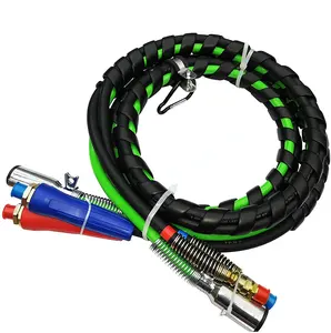 Best price semi truck air line kit 12ft 3-in-one abs cable air power lines for truck trailer brake system