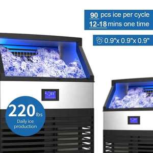 Thép không gỉ Ice Cube Maker Máy Ice Block máy làm thương mại Ice Maker Máy - Product Image 4