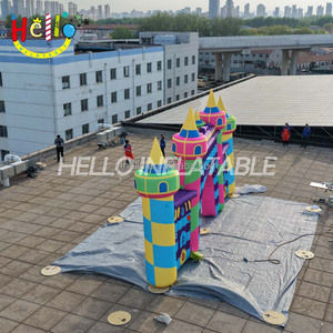 Arco Inflable Colorido con Diseño de Dulces, Puerta de Entrada Gigante para <span class=keywords><strong>Casa</strong></span> de Brinco, Decoración Frontal para Fiestas Infantiles y Parques Infantiles - Product Image 5
