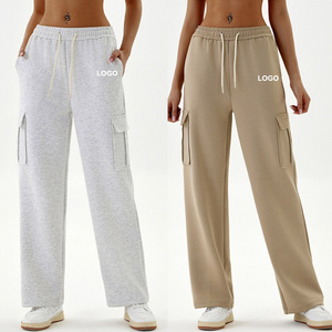 <strong>Women's</strong> <strong>Pants</strong> Trousers Flared Straight <strong>Cargo</strong> <strong>Pants</strong> Custom Sweatpants <strong>Women</strong> Cotton Wide Leg Full <strong>Pants</strong> <strong>for</strong> <strong>Women</strong> - Product Image 1