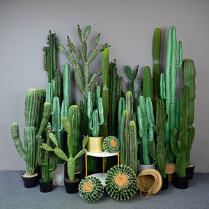 Piante Verdi Artificiali Personalizzate KH per Esterni, <span class=keywords><strong>Cactus</strong></span> Finti per Decorazione Casa e Hotel - Product Image 1
