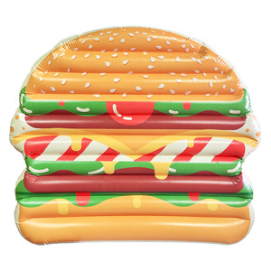 Galleggianti Gonfiabili Personalizzati a Forma di Hamburger in PVC, Materassini Galleggianti Giganti <span class=keywords><strong>per</strong></span> Adulti - Product Image 1