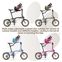 Siège de sécurité pour chien, panier avant pour vélos de montagne et de route - Accessoire de vélo pour animaux de compagnie en polystone durable pour l'extérieur