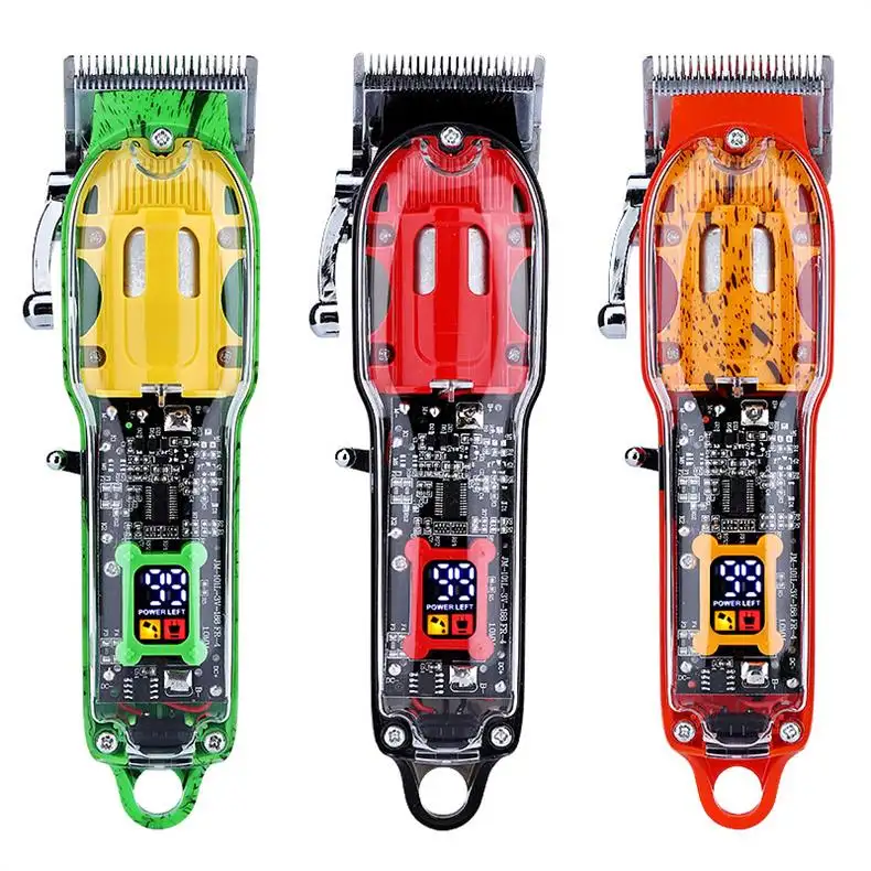 Wildberries Manufacturer Transparent Professional, Barber Adjustable Best Haircut Machine Cordless Hair Trimmer clippers/