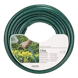 中国工厂30m 3或5层1 2 5 8 3 4 1 PVC绿色纤维增强家用花园软管
