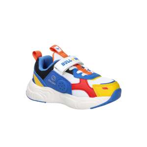 Bull Boys Kids' Sneakers White <b>Light</b> Blue 29 Chunky Shoes <b>Dinosaur</b> Design - Product Image 1