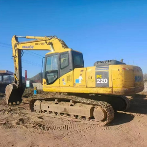 Excavatrice Komatsu PC220-7 d'occasion pour travaux de construction lourds, exploitation minière, y compris moteur, boîte de vitesses, pompe à engrenages, PLC, roulement - Product Image 3