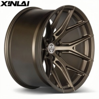XINLAI Jantes forgées noires mates concaves profondes personnalisées 17-23 pouces 1 pièce roues de voiture de tourisme en alliage pour BMW e46 e90 M5 F32 e60