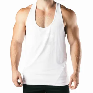 مخصص رياضة الملابس قميص لياقة بدنية رجل أكمام تنفس Singlets المطبوعة شعار الرجال عادي الهيب هوب تانك القمم