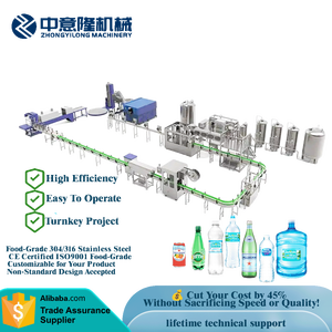 Ligne de production automatique d'eau en bouteille incluant le traitement/soufflage/remplissage/séchage à l'air/étiquetage/codage/emballage sous film/palettisation/machine à film soufflant - Product Image 3