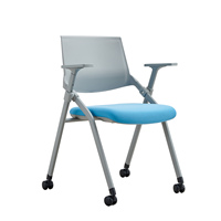 Chaise de formation scolaire empilable de haute qualité chaises de formation pliables de conférence en maille de bureau avec tablette d'écriture