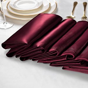Khăn ăn Satin Vuông mềm mại và mịn màng như lụa là hoàn hảo cho nhà hàng đám cưới và tiệc trang trí tiệc nhà hàng - Product Image 4