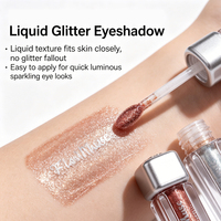 Hochwertiger Flüssiger Lidschatten Glatter Funkelnder Flüssiger Lidschatten Private Label Langanhaltender Flashmuse Flüssiger Glitzer-Lidschatten