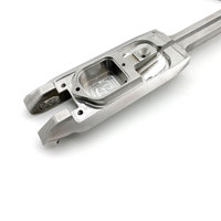 Pièces de serrure de porte-clés miniatures usinées avec précision, usinage par découpe, aluminium, acier inoxydable, électroérosion à fil, brochage