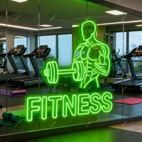 Enseigne néon LED personnalisable en PVC et silicone, style cyberpunk, faite à la main, étanche, pour voiture, salle de sport, studio de yoga, sociétés de taxis, hôpitaux, parcs, bars