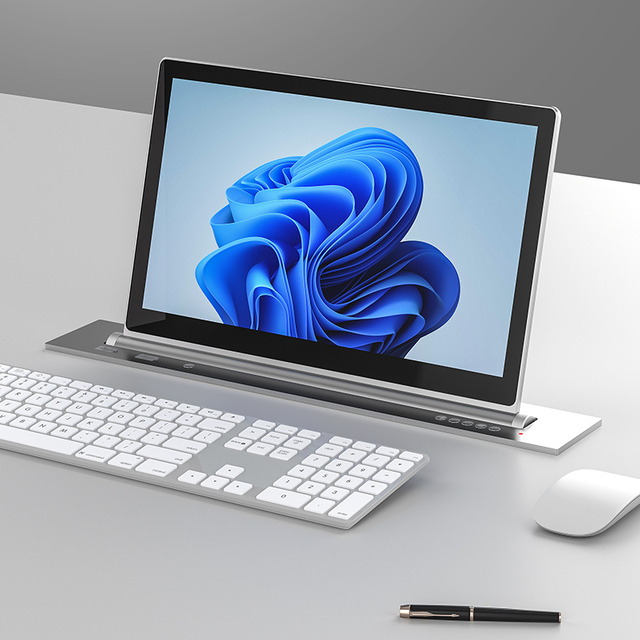 Custom 15.6 Inch Computer Monitor Lift Conference Room Office Monitors Hidden Desk Conference Motorized Lcd Monitor