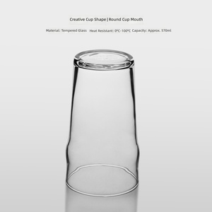 ARCOROC Bicchiere in Vetro Temperato Design Moderno 570ml per Birra di Frumento, Bicchiere da Birra Artigianale da Bar, Regali Personalizzati per Ospiti di Matrimonio - Product Image 4