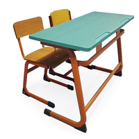 Table et chaise d'étude modernes de haute qualité pour salle de classe, mobilier scolaire écologique et réglable